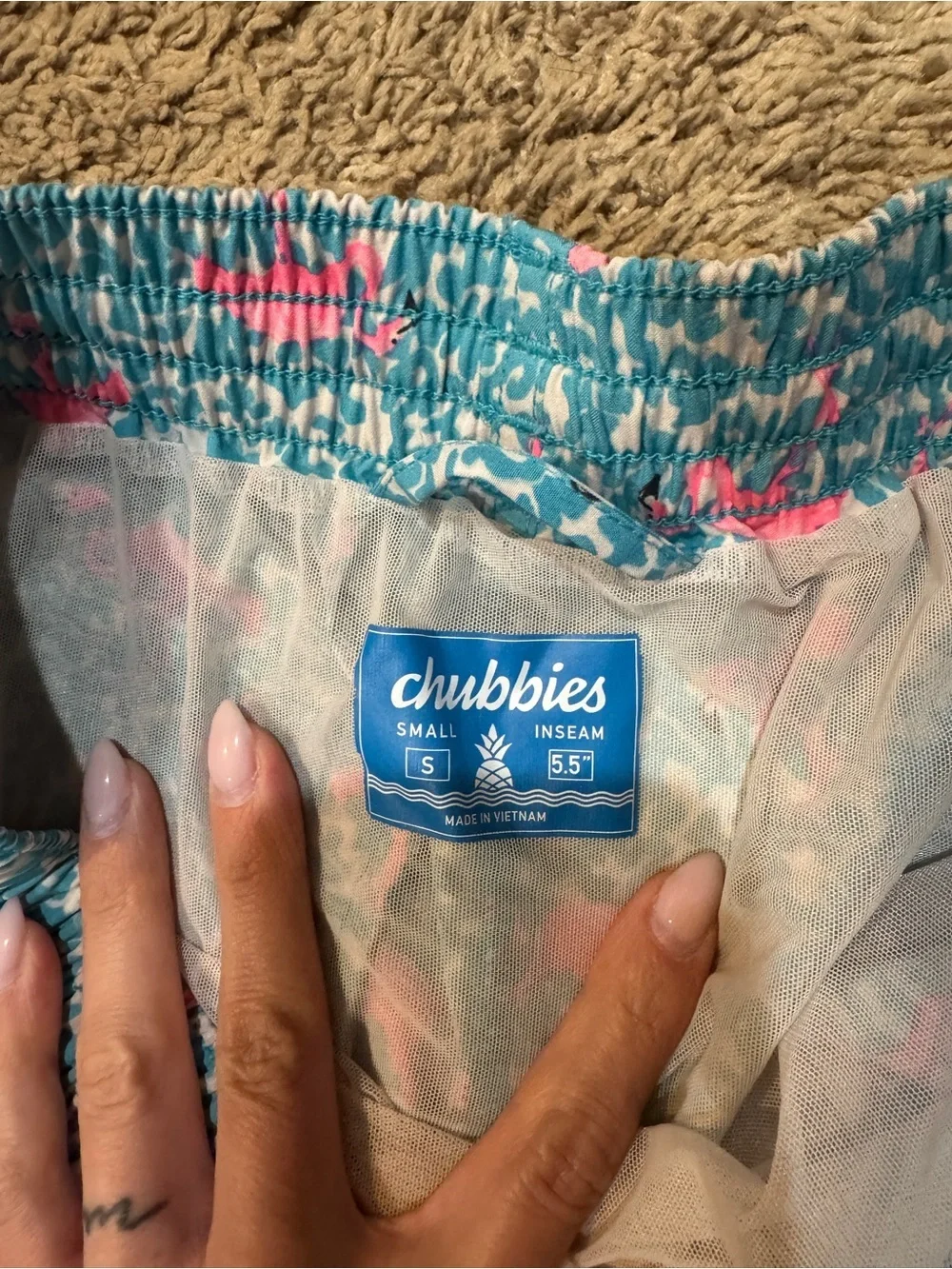 Chubbies Men’s 5.5inch Swim Trunks Lined